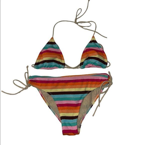Rainbow‎ Striped Bikini